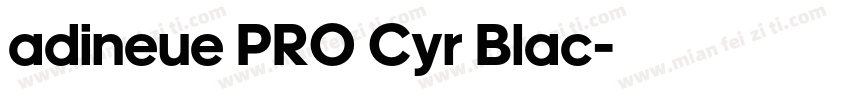 adineue PRO Cyr Blac字体转换